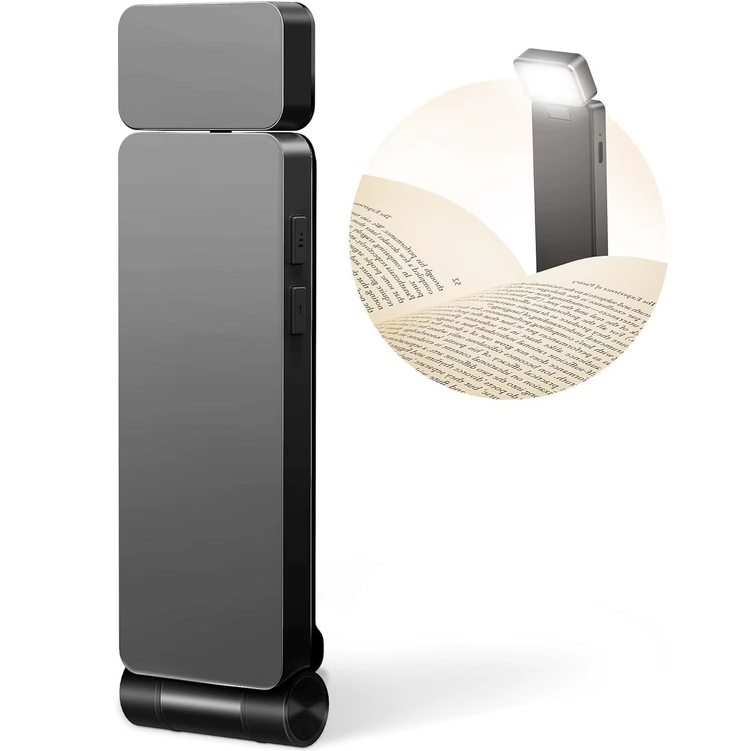 LED Rechargeable Clip-On Book Light 3 Colors 5 Brightness Bed Reading Night Light Eye-Protection Bookmark Lamp Mini Book Lamp
